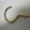 ~ 144 ~ CUP HOOKS BRASS COATED 2" X 1-1/8" X 2-9/16" HOOK HANGING SCREW PLANTS view 2