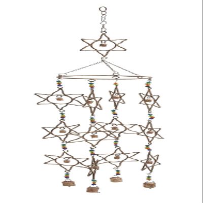 Deco 79 51553 Metal Wind Chime, 7" W/35 H