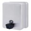 Bradley Soap Dispenser with ABS Plastic Valve, Vandal-Resistant Filler, Sight Gauge, Surface-Mounted, Architectural Satin Finish, Stainless Steel, ADA Compliant view 1
