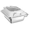HUBERT Induction Chafer Half Size 4 1/4 Qt Contemporary Stainless Steel - 18"L x 12 3/5"W x 8 1/4"H view 1