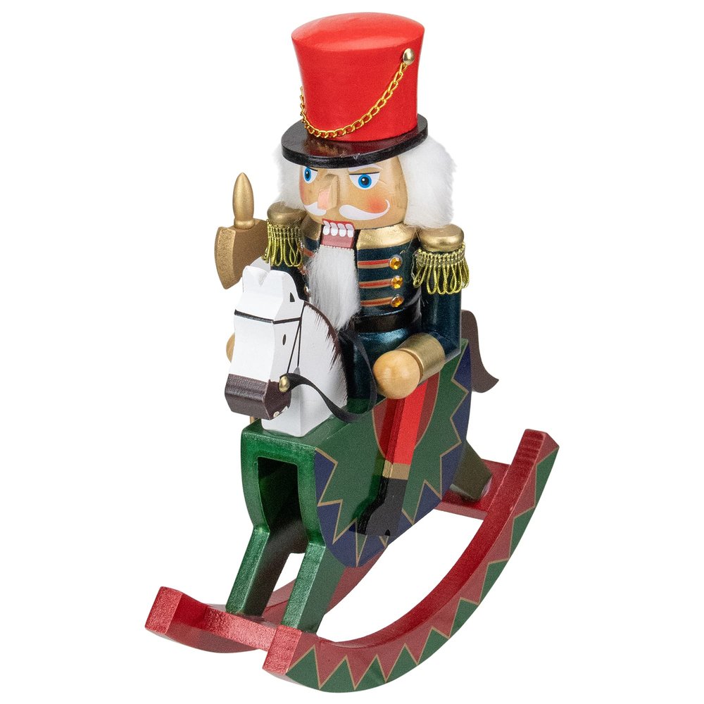 Northlight F86000 12" Decorative Wooden Green, Red and