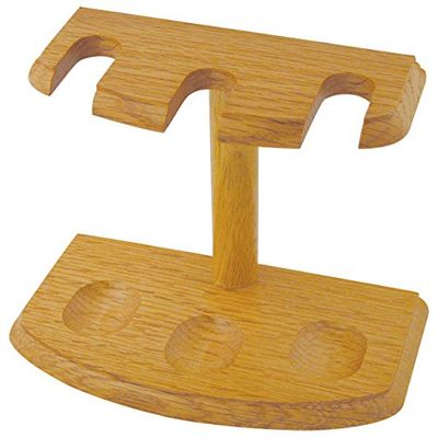 The Big Easy Pipe Accessories P801 3 Pipe Rack, Oak