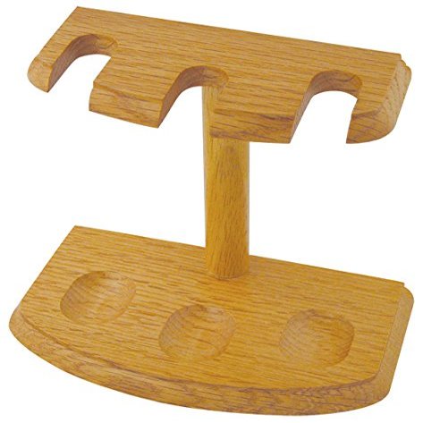 The Big Easy Pipe Accessories P801 3 Pipe Rack, Oak