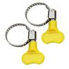 UP100 10 PCS Stainless Steel Butterfly Hose Clamp Pipe Clamp Plastic Tube for Homebrew (Fit 20mm OD ~30mm OD Plastic Tube) view 1