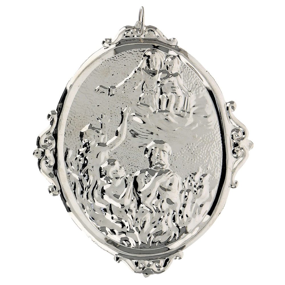 Holyart Confraternity Medal, Souls in Purgatory with Our Lady, GoldenWidth: 12 cm|Height: 14 cm