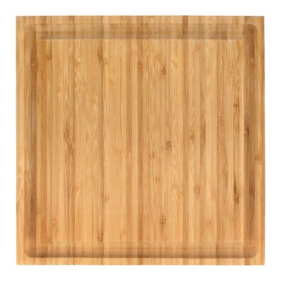 BambooMN Bulk Wholesale Premium Bamboo Grooved Cutting Board - 11" x 11" x .75" - 3 Piece