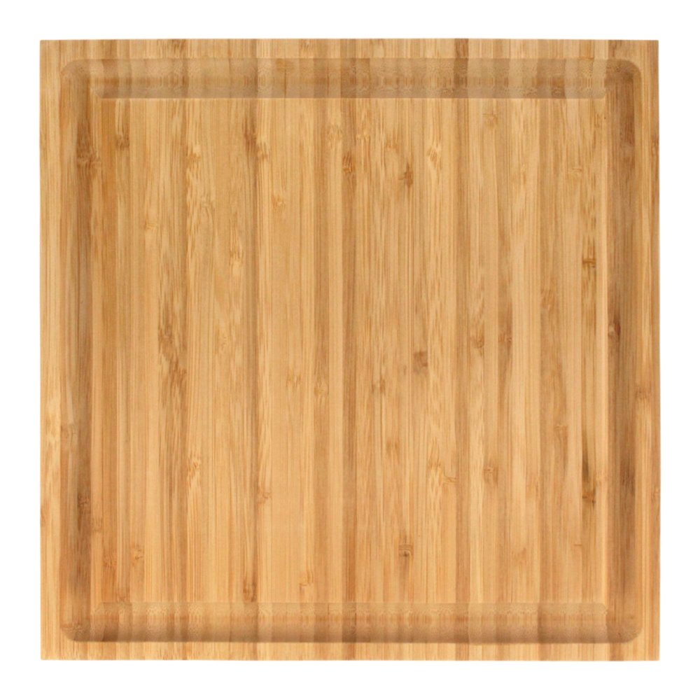 BambooMN Bulk Wholesale Premium Bamboo Grooved Cutting Board - 11" x 11" x .75" - 3 Piece