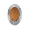 Beatriz Ball 6647 CUTTING BOARD Croc Round, Large, Silver view 1