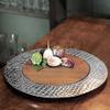 Beatriz Ball 6647 CUTTING BOARD Croc Round, Large, Silver view 2
