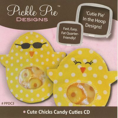 Cute Chicks Magnet Candy Cuties CD (In the Hoop Project) by Pickle Pie Designs (PPDC3)
