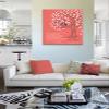 MuralMax Personalized Anniversary Family Tree Artwork - Love is Patient Love Is Kind Bible Verse - Unique Wedding & Housewarming Canvas Wall Decor Gifts - Color Coral - Size - 8x10 view 4