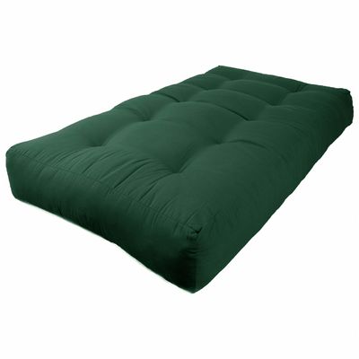 Blazing Needles Renewal 9" Twill Futon Mattress, Twin, Forest Green