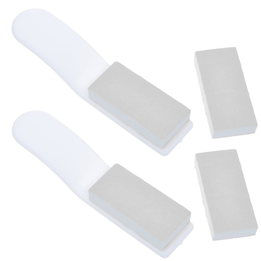 Cosmos Pack of 2 White Toilet Seat Pad Cover Lifter Lift Handle