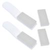 Cosmos Pack of 2 White Toilet Seat Pad Cover Lifter Lift Handle view 1
