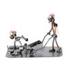 Steelman24 Pavor Teamwork Sculpture Nuts and Bolts Handmade Ornaments Made in Germany Metal Figurine view 1
