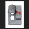 Sigma Electric Square Plastic 2 Gang Combo Box Cover for 1 Toggle Switch, Wet Locations view 1