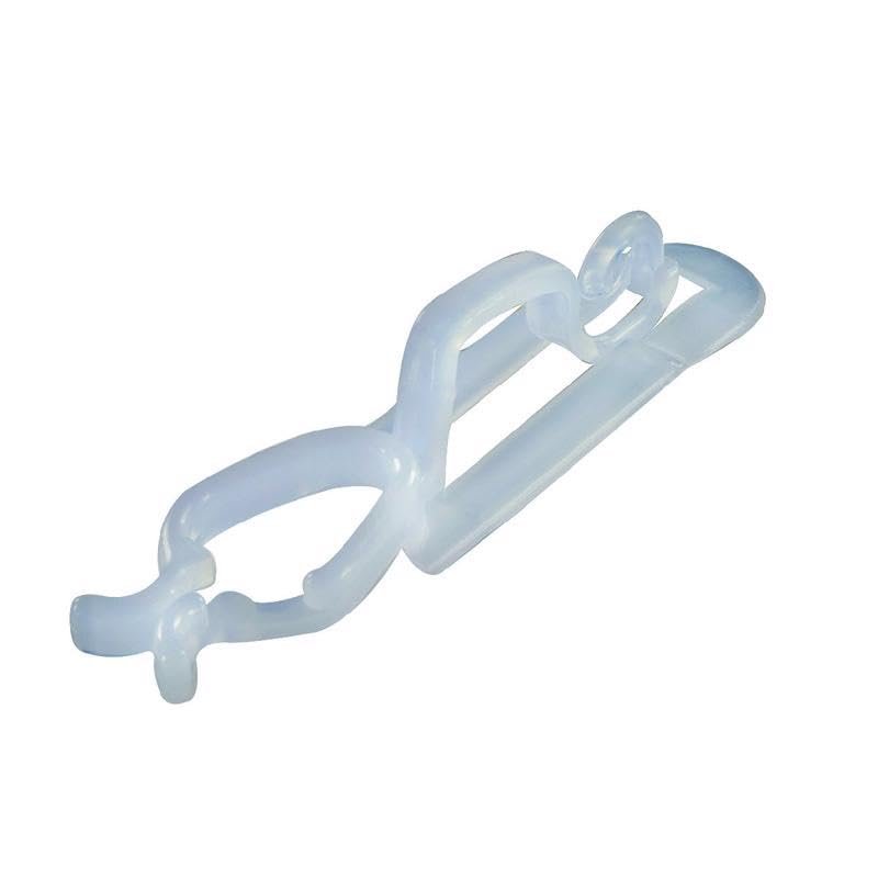 Dyno Commerical All-N-1 Light Clips White Plastic 100 pk
