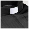 Holyart Pastor Long Sleeve Shirt easy-iron mixed herringbone cotton Black Cococler, 44 cm - 17.5 inc. - XL view 2