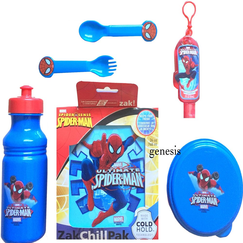 Ultimate Spiderman Mealtime Gift Ultimate Spiderman Zak Chill Pak Keeps Food Fresh Back To School Lunch Specials