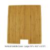BambooMN Bamboo Griddle Cover/Cutting Board for Viking Cooktops, Vertical Griddle Cover, Large (19"X 16.38" X 0.75") view 2