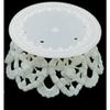 3.5 Inch White Plastic Ornament Base For Cake Topper Base & Favors 12 Pieces view 2