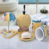 AMSS 5pcs Bathroom Accessories Set Modern Lady Design Resin Finish view 2