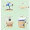 AMSS 5pcs Bathroom Accessories Set Modern Lady Design Resin Finish view 3
