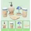 AMSS 5pcs Bathroom Accessories Set Modern Lady Design Resin Finish view 4