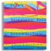 12 x 13" Printed Paper Party Supplies Favor Gift Wine Bottle Bags with Handle (Birthday Wave) view 1