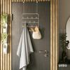 Umbra Estique Over The Door Coat Rack & Multi-Use Organizer, for Coats, Bags, Hats & More, White/Natural view 2
