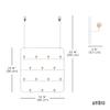 Umbra Estique Over The Door Coat Rack & Multi-Use Organizer, for Coats, Bags, Hats & More, White/Natural view 3