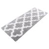 Bathroom Rug - 24 x 60 Inch Long Non Slip Bath Mat with Trellis Pattern - Extra Soft Absorbent Cotton Bath Mat - Machine Washable Bathroom Rugs Runner for Shower, Tub or Vanity by Lavish Home (Silver) view 1