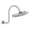 MODONA 10 Rain Shower Head and S Long Shower Arm with Flange  Satin Nickel - 5 Year Warrantee view 1
