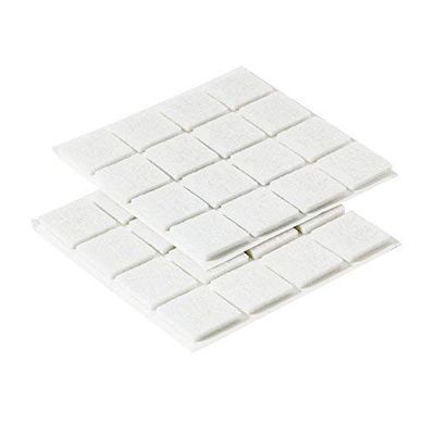 32 Felt pads, 19 x 19 mm, white