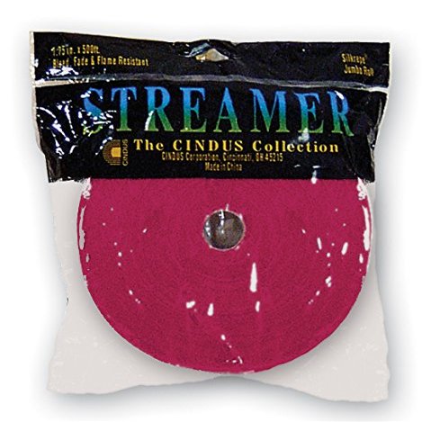 12 x 81ft Silkrepe Streamers Crepe Paper Party Supplies Birthday Festive Cindus (Bombay Pink)