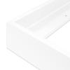 Ampersand Art Supply Floaterframe | 8x8 | 1 1/2" Depth | Thin Style | Hardwood Floating Frame in White Finish for Canvas, Wood Panels & Artwork view 2