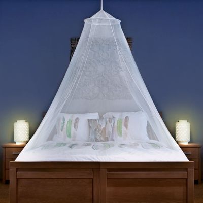 Universal Backpackers Mosquito Net for Single to King-Sized Beds Fully-Enclosed Bed Canopy for Travel or Decoration Free Bag, Hanging Kit & Adhesive Ceiling Hooks for Easy Setup