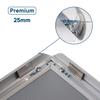 Europel Snap Frame A3, 25 mm | Aluminium Anodised Construction & Anti-Glare Cover | Clip Poster Holders for Retail & Advertising Displays | Notice Sign Board Frame for Walls view 3
