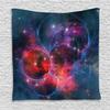 Ambesonne Outer Space Tapestry, Nebula Gas Celestial Expanse in Galaxy Astral Planet Cosmos Objects Space Theme, Wall Hanging for Bedroom Living Room Dorm Decor, 40" X 60", Indigo Red view 1