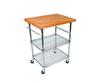 24" Deep x 24" Wide Cherry Wood Countertop view 2