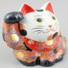 (Aito) Kutani Ware A-0104 Side Sitting Maneki Neko Mori, No. 5 view 3