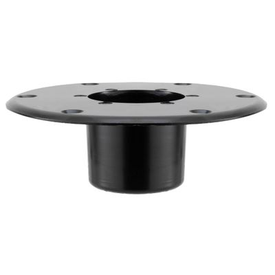 Russell Products MA-1112B Pedestal Table Base, Flush Mount - Black