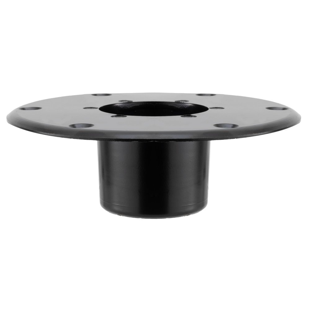 Russell Products MA-1112B Pedestal Table Base, Flush Mount - Black