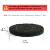 uxcell Furniture Pads Round Self-stick Felt Pads 18mm Dia. 32pcs Black view 2
