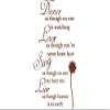 Dance Love Sing Live Wall Quotes Decal Removable Stickers Decor Vinyl Art Brown15'' X 23'' view 1