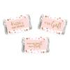 Andaz Press Blush Pink Gold Glitter Girl Baby Shower Party Collection, Personalized Chocolate Minis Labels, Fits Chocolate Miniatures Party Favors, 36-Pack, Custom Name view 2