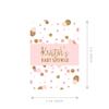 Andaz Press Blush Pink Gold Glitter Girl Baby Shower Party Collection, Personalized Chocolate Minis Labels, Fits Chocolate Miniatures Party Favors, 36-Pack, Custom Name view 4