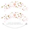 Andaz Press Blush Pink Gold Glitter Girl Baby Shower Party Collection, Cupcake Wrappers, 20-Pack view 4