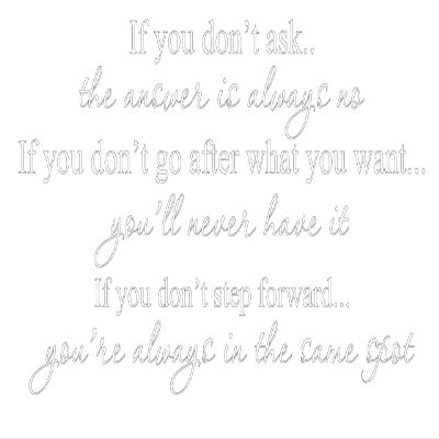 Decalgeek if You Don't Ask Vinyl Wall Art White20'' X 40''