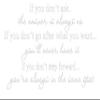 Decalgeek if You Don't Ask Vinyl Wall Art White20'' X 40'' view 1